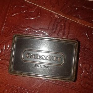 Coach belt buckle